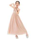 One Shoulder Sequins Chiffon Flower Girl Dress for Special Occasions Photoshoot Ceremonial Gown 328