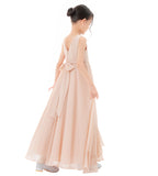Ruffle Trim Chiffon Flower Girl Dress Pretty Princess Special Events Birthday Party Ballroom 324