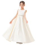 Satin V-Back Dress with Rhinestone for Special Occasions Beauty Pageants Junior Bridesmaids 326