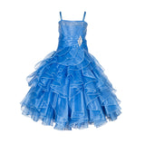 Elsa's Ice Blue Pleated Dress