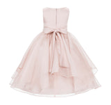 Sequin Ruffles Organza Flower Girl Dress Toddler Wedding Pageant Party Recital Special Event 012S(1)